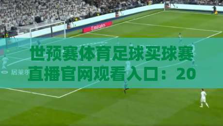世预赛体育足球买球赛直播官网观看入口：2026年官方平台盘点（附观赛攻略）