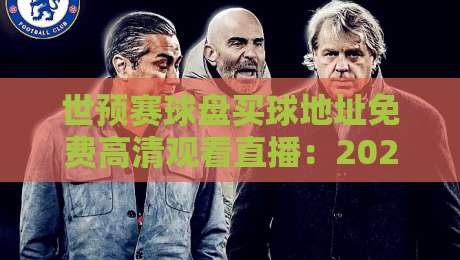 世预赛球盘买球地址免费高清观看直播:2026年世预赛观赛全攻略与盘口深度解析