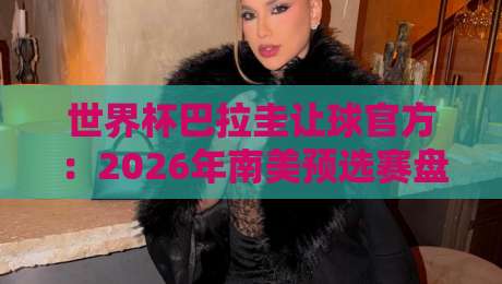 世界杯巴拉圭让球官方：2026年南美预选赛盘口深度解析